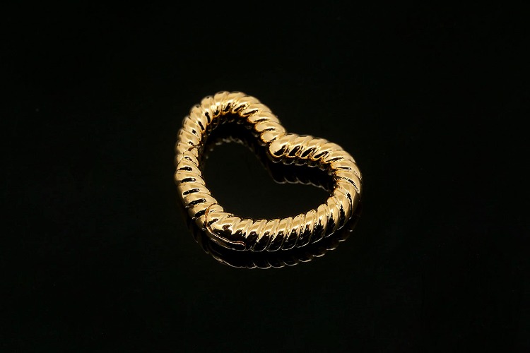 CH6072-Gold Plated-(1piece)-17*13mm Heart Clasp-Brass Snap Clasp-Connector Clasp-Spring Carabiner, [PRODUCT_SEARCH_KEYWORD], JEWELFINGER-INBEAD, [CURRENT_CATE_NAME]