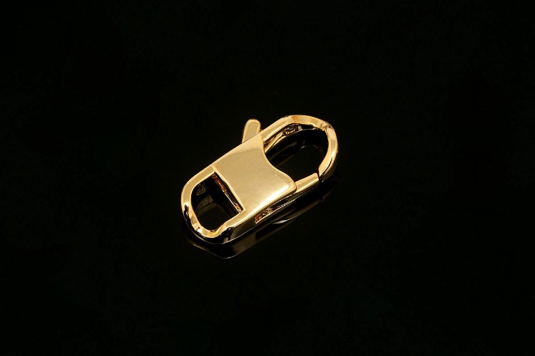 [W] CH6076-Gold Plated-(20pcs)-15*8mm Brass Lobster Clasp-Unique Clasp, [PRODUCT_SEARCH_KEYWORD], JEWELFINGER-INBEAD, [CURRENT_CATE_NAME]