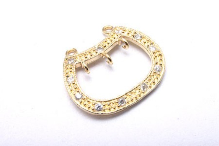 K660-Gold Plated-(1piece)-CZ Silver Connects-Wholesale Silver Connects, [PRODUCT_SEARCH_KEYWORD], JEWELFINGER-INBEAD, [CURRENT_CATE_NAME]