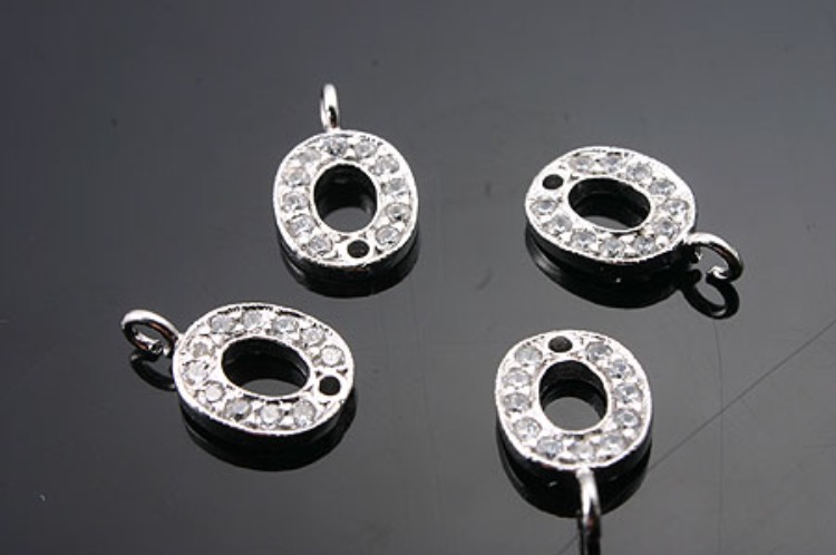 K954-Rhodium Plated-(1piece)-CZ Silver Connects-Wholesale Silver Connects, [PRODUCT_SEARCH_KEYWORD], JEWELFINGER-INBEAD, [CURRENT_CATE_NAME]