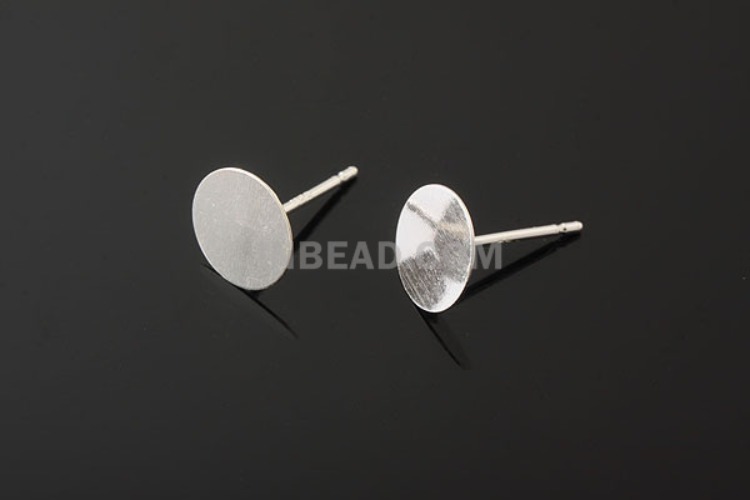 K494-Non Plated-(1pairs)-8mm Earring Component-Wholesale Silver Earrings, [PRODUCT_SEARCH_KEYWORD], JEWELFINGER-INBEAD, [CURRENT_CATE_NAME]