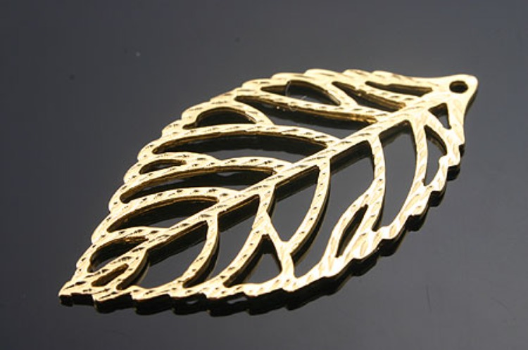 K944-Gold Plated-(1piece)-Leaf Pendants-Wholesale Silver Pendants, [PRODUCT_SEARCH_KEYWORD], JEWELFINGER-INBEAD, [CURRENT_CATE_NAME]