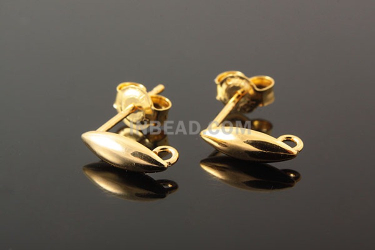 K824-Gold Plated-(1pairs)-Earring Component-Wholesale Silver Earrings, [PRODUCT_SEARCH_KEYWORD], JEWELFINGER-INBEAD, [CURRENT_CATE_NAME]