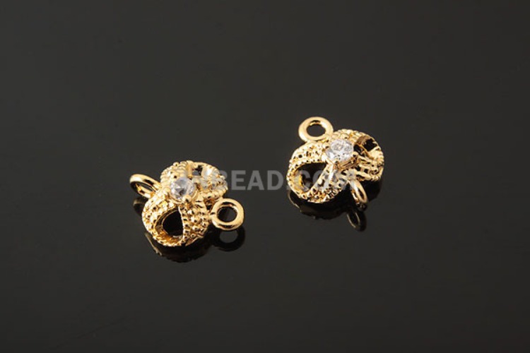 K645-Gold Plated-(1piece)-CZ Silver-Wholesale Silver Connects, [PRODUCT_SEARCH_KEYWORD], JEWELFINGER-INBEAD, [CURRENT_CATE_NAME]