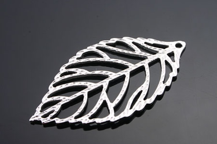 K945-Rhodium Plated-(1piece)-Leaf Pendants-Wholesale Silver Pendants, [PRODUCT_SEARCH_KEYWORD], JEWELFINGER-INBEAD, [CURRENT_CATE_NAME]