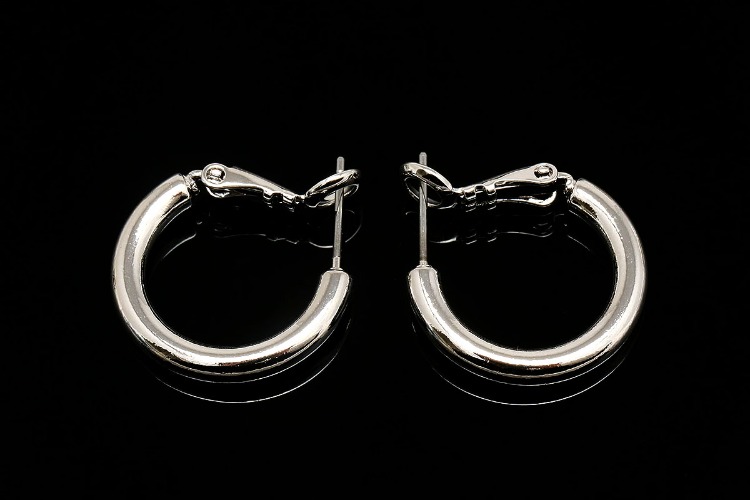 [W] K496-Ternary Alloy Plated (10pairs)-20mm Bold Round Hoop Earrings-Daily  Earrings-Ni Free Stainless Steel Post, [PRODUCT_SEARCH_KEYWORD], JEWELFINGER-INBEAD, [CURRENT_CATE_NAME]