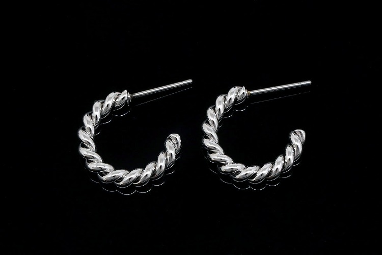 M1567-Ternary Alloy Plated-(1pairs)-17mm Bold Round Earrings-Jewelry Findings-Jewelry Making Supply-Ni Free Post, [PRODUCT_SEARCH_KEYWORD], JEWELFINGER-INBEAD, [CURRENT_CATE_NAME]