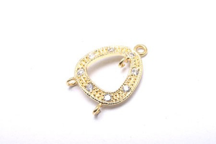 K654-Gold Plated-(1piece)-CZ Silver Connects-Wholesale Silver Connects, [PRODUCT_SEARCH_KEYWORD], JEWELFINGER-INBEAD, [CURRENT_CATE_NAME]