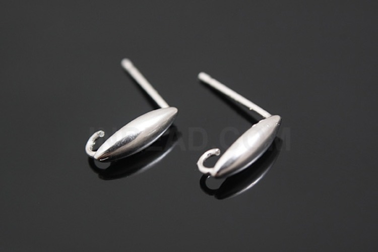 K947-Rhodium Plated-(1pairs)-Earring Component-Wholesale Silver Earrings, [PRODUCT_SEARCH_KEYWORD], JEWELFINGER-INBEAD, [CURRENT_CATE_NAME]