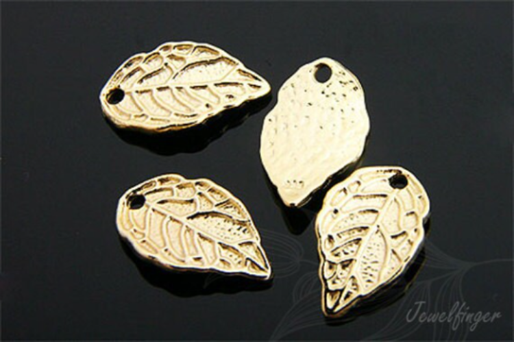 K433-Gold Plated-(1piece)-Leaf Pendants-Wholesale Silver Pendants, [PRODUCT_SEARCH_KEYWORD], JEWELFINGER-INBEAD, [CURRENT_CATE_NAME]