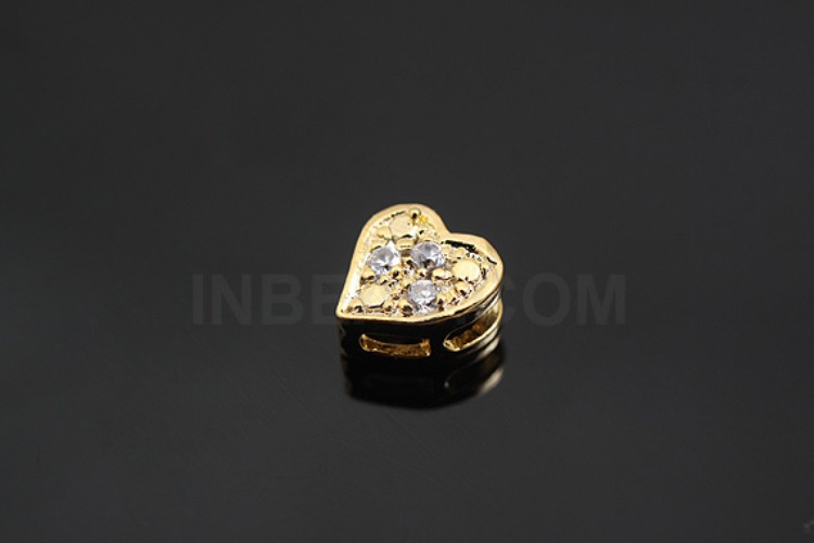 [W] K283-Gold Plated-(10pcs)-CZ Heart Silver Pendants-Wholesale Silver Pendants, [PRODUCT_SEARCH_KEYWORD], JEWELFINGER-INBEAD, [CURRENT_CATE_NAME]