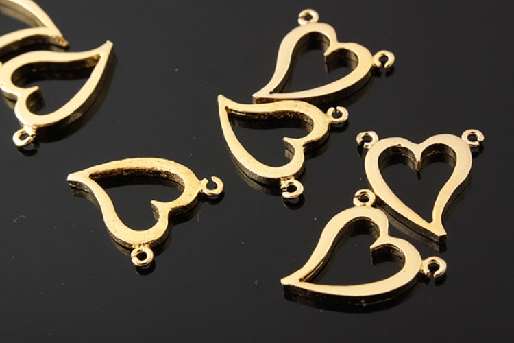 K752-Gold Plated-(1piece)-9*10mm Heart Pendants-Wholesale Silver Pendants, [PRODUCT_SEARCH_KEYWORD], JEWELFINGER-INBEAD, [CURRENT_CATE_NAME]