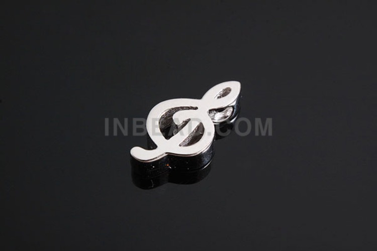 K795-Rhodium Plated-(1piece)-Treble Clef Silver Pendants-Wholesale Silver Pendants, [PRODUCT_SEARCH_KEYWORD], JEWELFINGER-INBEAD, [CURRENT_CATE_NAME]