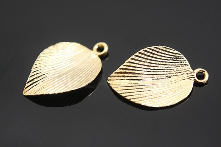 K537-Gold Plated-(1piece)-Leaf Pendants-Wholesale Silver Pendants, [PRODUCT_SEARCH_KEYWORD], JEWELFINGER-INBEAD, [CURRENT_CATE_NAME]
