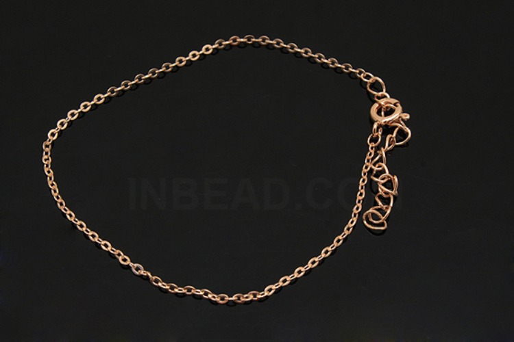 [W] A289-Pink Gold Plated-(5pcs)-230SF 20cm Bracelet-Wholesale Silver Bracelet, [PRODUCT_SEARCH_KEYWORD], JEWELFINGER-INBEAD, [CURRENT_CATE_NAME]