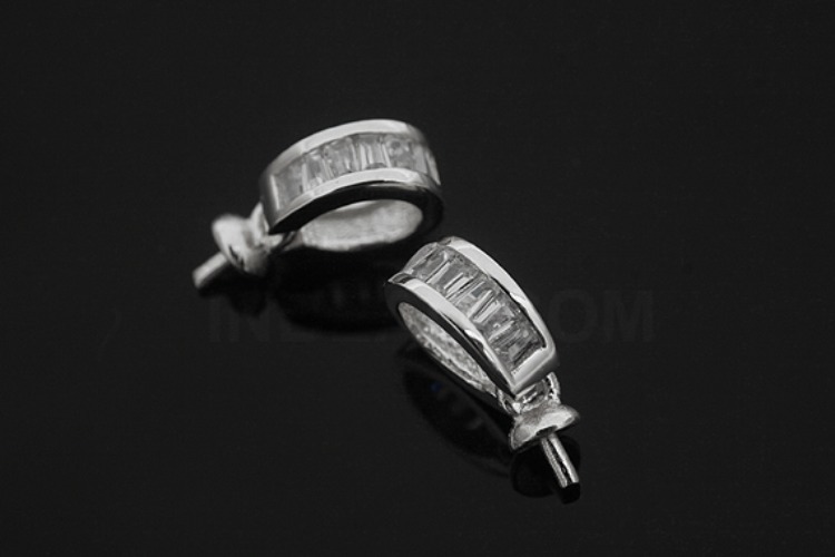 [W] K195-Rhodium Plated-(10pcs)-CZ Silver Pendants-Wholesale Silver Pendants, [PRODUCT_SEARCH_KEYWORD], JEWELFINGER-INBEAD, [CURRENT_CATE_NAME]