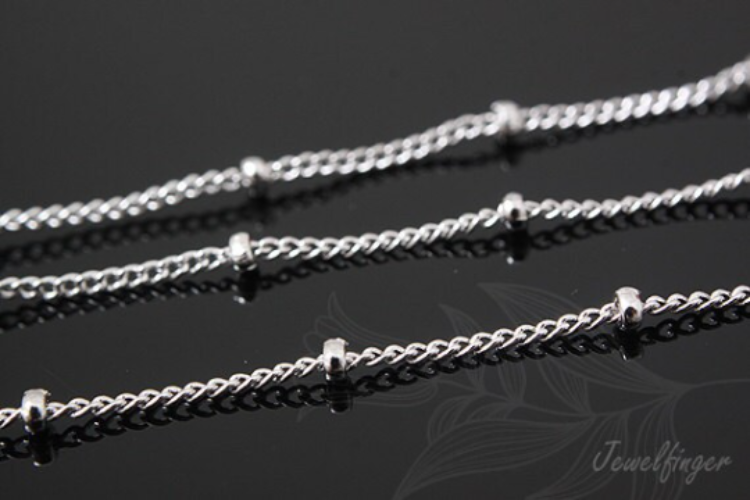A094-None Plated-(50cm)-130DC L1:1 Chains-Wholesale Silver Chains, [PRODUCT_SEARCH_KEYWORD], JEWELFINGER-INBEAD, [CURRENT_CATE_NAME]