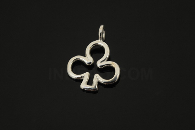 [W] V231-Non Plated-(10pcs)-Clover Charms-Wholesale Silver Charms, [PRODUCT_SEARCH_KEYWORD], JEWELFINGER-INBEAD, [CURRENT_CATE_NAME]