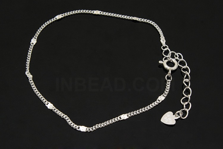 [W] A315-None Plated-(5pcs)-140FP 20cm Bracelet-Wholesale Silver Bracelet, [PRODUCT_SEARCH_KEYWORD], JEWELFINGER-INBEAD, [CURRENT_CATE_NAME]