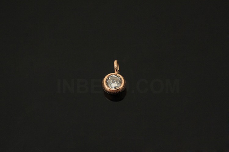 [W] V094-Pink Gold Plated-(20pcs)-CZ Crystal Charms-Wholesale Silver Charms, [PRODUCT_SEARCH_KEYWORD], JEWELFINGER-INBEAD, [CURRENT_CATE_NAME]