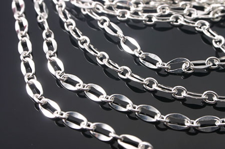 A060-None Plated-(20cm)-FG260 SH 1:1 Chains-Wholesale Silver Chains, [PRODUCT_SEARCH_KEYWORD], JEWELFINGER-INBEAD, [CURRENT_CATE_NAME]