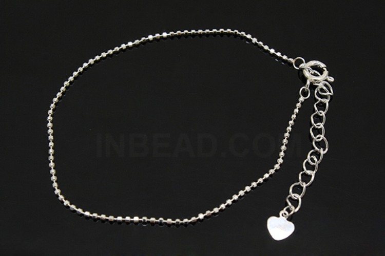 [W] A292-None Plated-(5pcs)-1.2mm Cutting Ball  20cm Bracelet-Wholesale Silver Bracelet, [PRODUCT_SEARCH_KEYWORD], JEWELFINGER-INBEAD, [CURRENT_CATE_NAME]