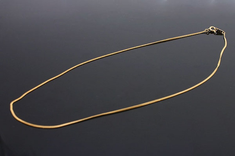 K906-Gold Plated-(1piece)-130S 41cm Chain Necklace-Wholesale Silver Chains, [PRODUCT_SEARCH_KEYWORD], JEWELFINGER-INBEAD, [CURRENT_CATE_NAME]