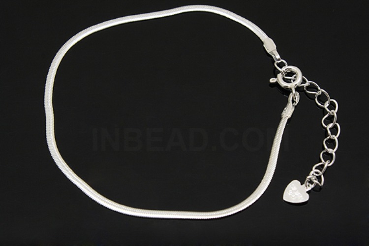 [W] A286-None Plated-(5pcs)-SN130 EFR 20cm Bracelet-Wholesale Silver Bracelet, [PRODUCT_SEARCH_KEYWORD], JEWELFINGER-INBEAD, [CURRENT_CATE_NAME]