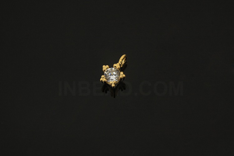 [W] V168-Gold Plated-(20pcs)-CZ Star Charms-Wholesale Silver Charms, [PRODUCT_SEARCH_KEYWORD], JEWELFINGER-INBEAD, [CURRENT_CATE_NAME]