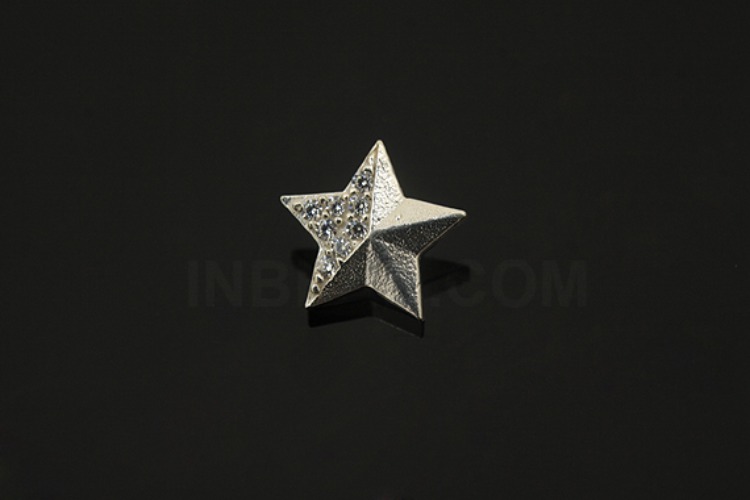 [W] V175-Non Plated-(10pcs)-CZ Star Charms-Wholesale Silver Charms, [PRODUCT_SEARCH_KEYWORD], JEWELFINGER-INBEAD, [CURRENT_CATE_NAME]