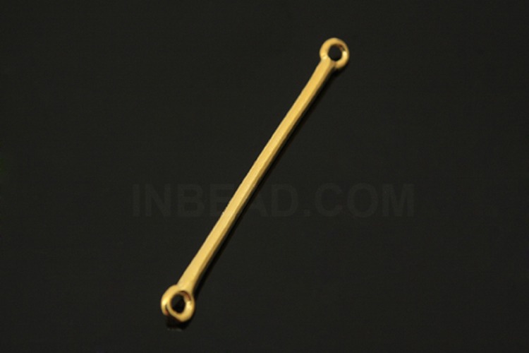 [W] V056-Gold Plated-(10pcs)-23.5mm Bar Silver Connecters-Wholesale Silver Connecters, [PRODUCT_SEARCH_KEYWORD], JEWELFINGER-INBEAD, [CURRENT_CATE_NAME]