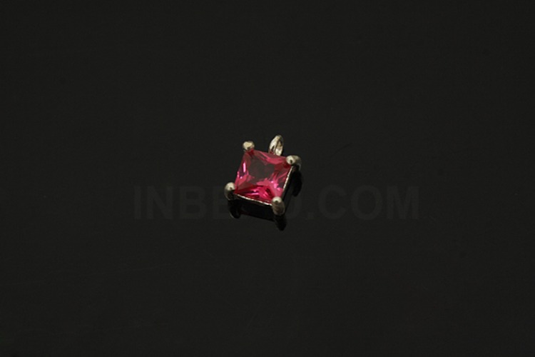 [W] V135-Non Plated-(10pcs)-CZ Ruby Charms-Wholesale Silver Charms, [PRODUCT_SEARCH_KEYWORD], JEWELFINGER-INBEAD, [CURRENT_CATE_NAME]