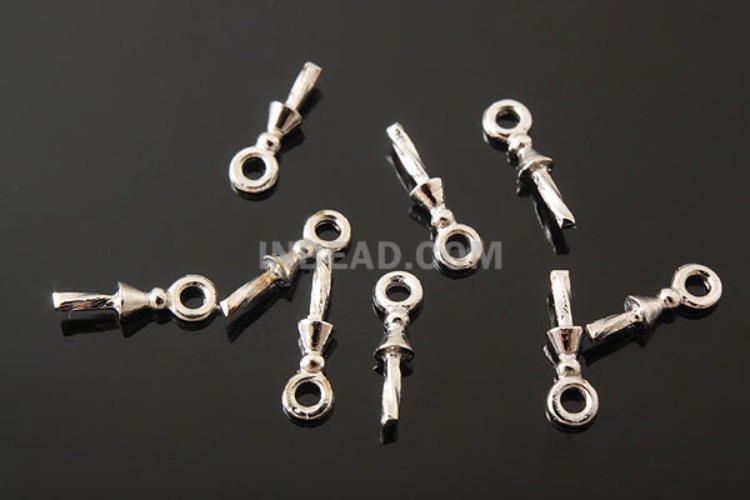 [W] K249-Rhodium Plated-(20pcs)-7mm Silver Beads Cap-Wholesale Silver Beads Caps, [PRODUCT_SEARCH_KEYWORD], JEWELFINGER-INBEAD, [CURRENT_CATE_NAME]