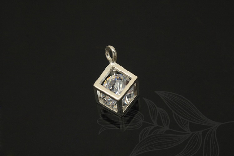 [W] V028-Non Plated-(10pcs)-5mm Cube Pendants-Wholesale Silver Pendants, [PRODUCT_SEARCH_KEYWORD], JEWELFINGER-INBEAD, [CURRENT_CATE_NAME]