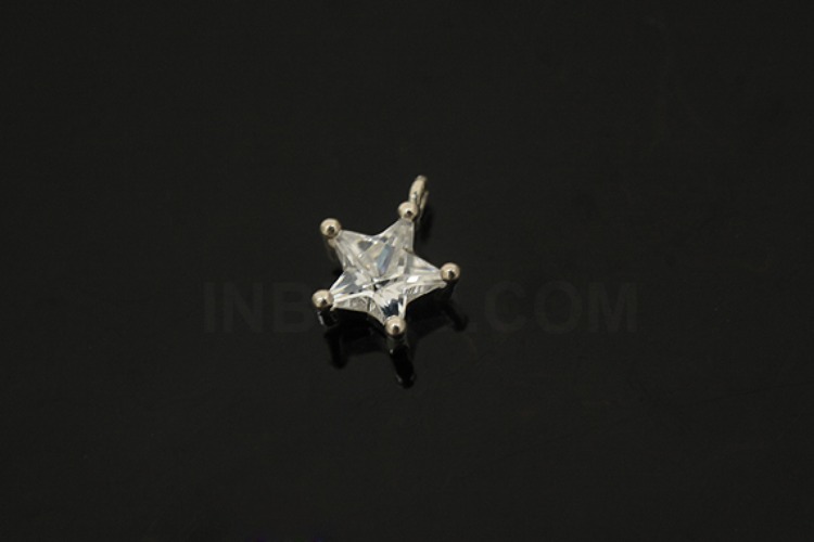 [W] V171-Non Plated-(10pcs)-CZ Star Charms-Wholesale Silver Charms, [PRODUCT_SEARCH_KEYWORD], JEWELFINGER-INBEAD, [CURRENT_CATE_NAME]