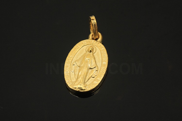 [W] V006-Gold Plated-(5pcs)-8*14mm catholic Pendants-Wholesale Silver Pendants, [PRODUCT_SEARCH_KEYWORD], JEWELFINGER-INBEAD, [CURRENT_CATE_NAME]