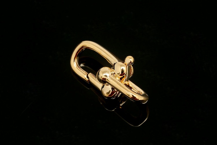 [W] R084-Gold Plated-(20pcs)-16*6.5mm Unique Clasp-Clasp Pendant-Basic Component, [PRODUCT_SEARCH_KEYWORD], JEWELFINGER-INBEAD, [CURRENT_CATE_NAME]