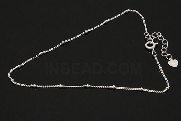 [W] A273-None Plated-(5pcs)-130S DC Ring 1:1 25cm Ankle Bracelet-Wholesale Silver Ankle Bracelet, [PRODUCT_SEARCH_KEYWORD], JEWELFINGER-INBEAD, [CURRENT_CATE_NAME]