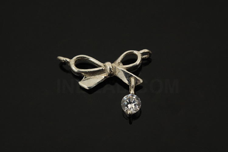 [W] V155-Non Plated-(5pcs)-CZ Ribbon Charms-Wholesale Silver Charms, [PRODUCT_SEARCH_KEYWORD], JEWELFINGER-INBEAD, [CURRENT_CATE_NAME]