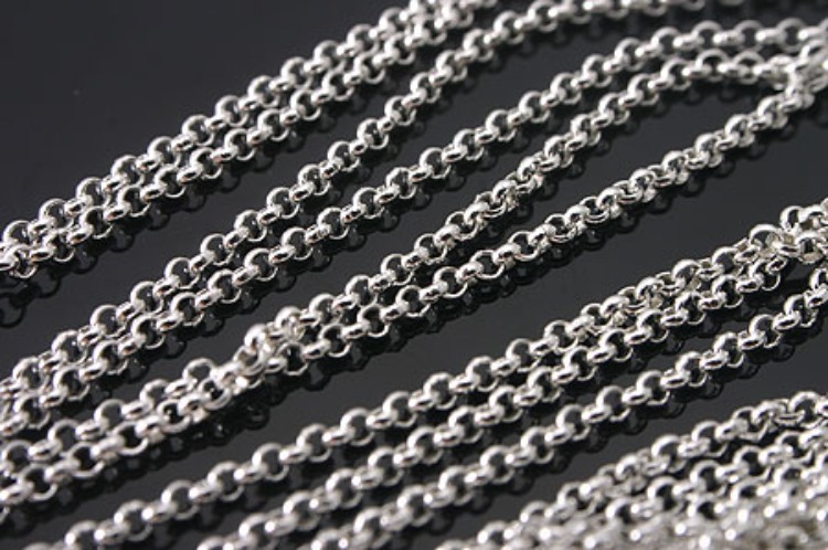A142-None Plated-(50cm)-1.6mm BL Chains-Wholesale Silver Chains, [PRODUCT_SEARCH_KEYWORD], JEWELFINGER-INBEAD, [CURRENT_CATE_NAME]