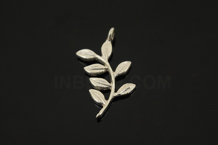 [W] V143-Non Plated-(5pcs)-Leaf Charms-Wholesale Silver Charms, [PRODUCT_SEARCH_KEYWORD], JEWELFINGER-INBEAD, [CURRENT_CATE_NAME]