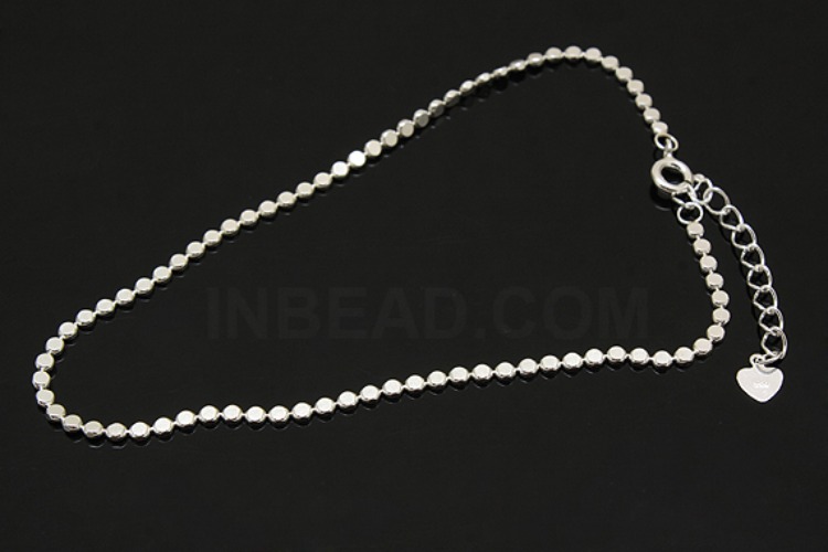 [W] A251-None Plated-(3pcs)-2mm 25cm Ankle Bracelet-Wholesale Silver Ankle Bracelet, [PRODUCT_SEARCH_KEYWORD], JEWELFINGER-INBEAD, [CURRENT_CATE_NAME]