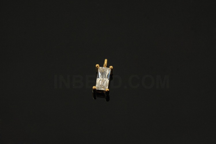[W] V120-Gold Plated-(10pcs)-CZ Crystal Charms-Wholesale Silver Charms, [PRODUCT_SEARCH_KEYWORD], JEWELFINGER-INBEAD, [CURRENT_CATE_NAME]