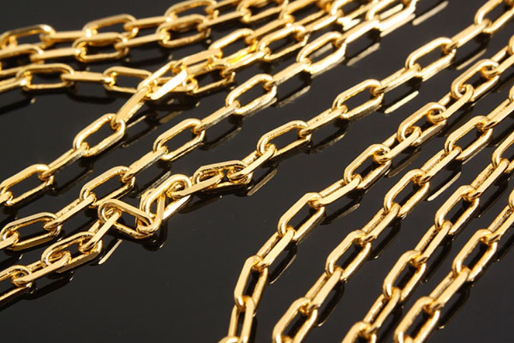 K1033-Gold Plated-(50cm)-260 SB 4DC Chain-Wholesale Silver Chains, [PRODUCT_SEARCH_KEYWORD], JEWELFINGER-INBEAD, [CURRENT_CATE_NAME]