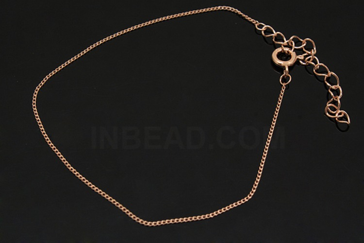 [W] A295-Pink Gold Plated-(5pcs)-125DC 20cm Bracelet-Wholesale Silver Bracelet, [PRODUCT_SEARCH_KEYWORD], JEWELFINGER-INBEAD, [CURRENT_CATE_NAME]