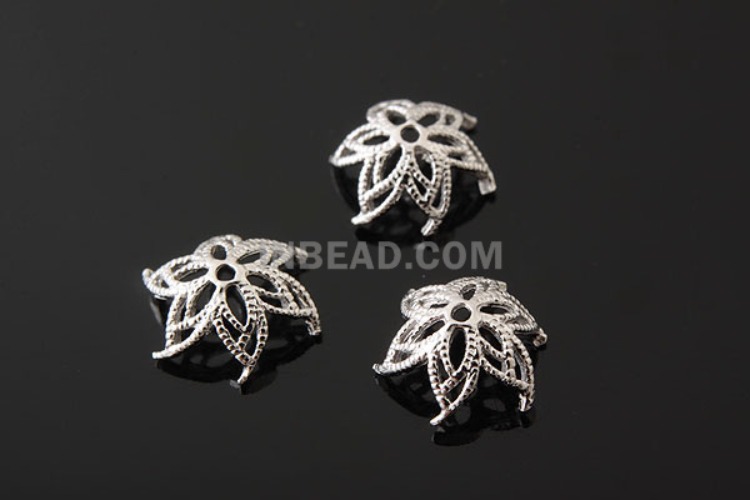 [W] K547-Rhodium Plated-(20pcs)-8mm Flower Silver Beads Cap-Wholesale Silver Beads Caps, [PRODUCT_SEARCH_KEYWORD], JEWELFINGER-INBEAD, [CURRENT_CATE_NAME]