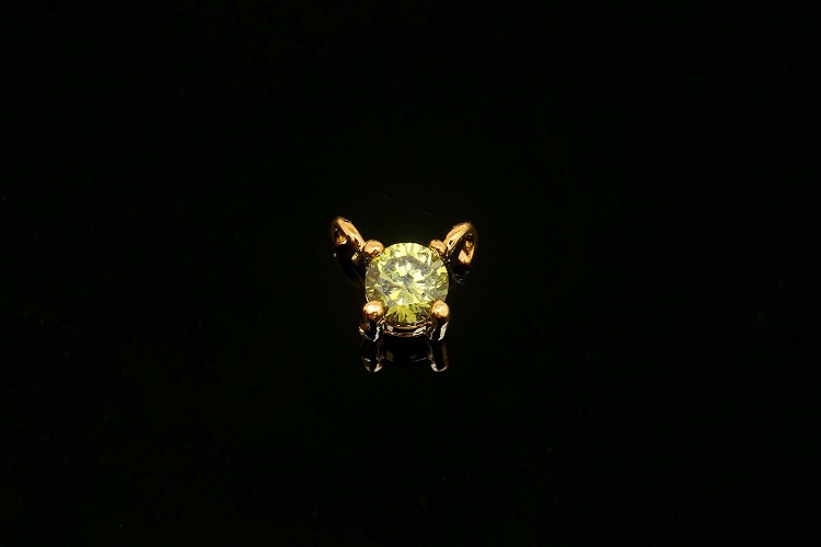 [W] H023-Gold Plated-(10pcs)-August Peridot-3.5mm CZ Birthstone Pendant,Birthstone 3.5mm Cubic Zirconia Charms,Gold Plated Birthstone Jewelry-Wholesale Charm, [PRODUCT_SEARCH_KEYWORD], JEWELFINGER-INBEAD, [CURRENT_CATE_NAME]