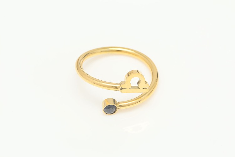 ST036-Gold Plated-(1piece)-Libra-Stainless Steel Zodiac Ring,Birthstone Ring,Constellation Jewelry,Minimalist Stackable Ring,Waterproof,Anti-tanish, [PRODUCT_SEARCH_KEYWORD], JEWELFINGER-INBEAD, [CURRENT_CATE_NAME]