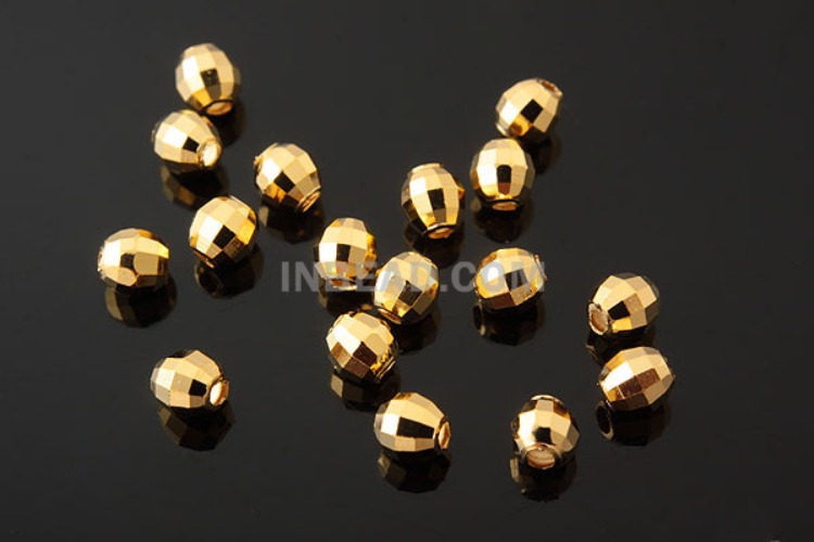 [W] K102-Gold Plated-(50pcs)-3mm Silver Beads-Wholesale Silver Beads, [PRODUCT_SEARCH_KEYWORD], JEWELFINGER-INBEAD, [CURRENT_CATE_NAME]