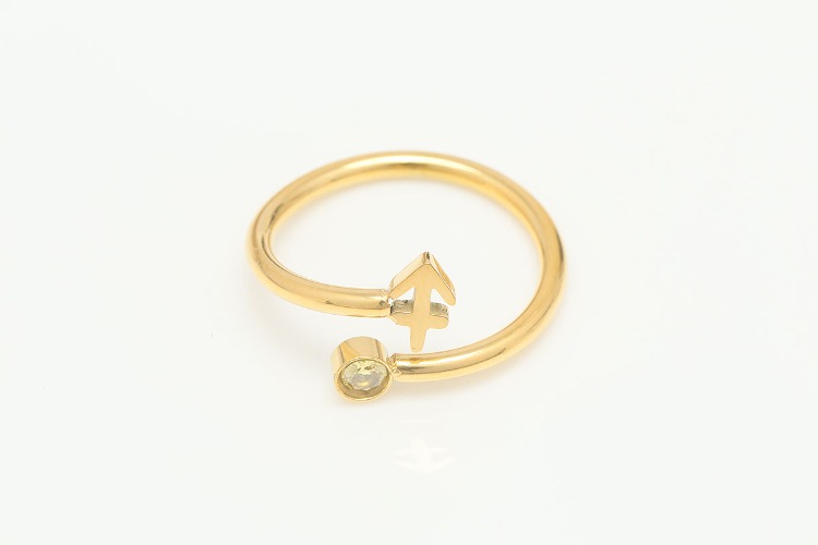 ST036-Gold Plated-(1piece)-Sagittarius-Stainless Steel Zodiac Ring,Birthstone Ring,Constellation Jewelry,Minimalist Stackable Ring,Waterproof,Anti-tanish, [PRODUCT_SEARCH_KEYWORD], JEWELFINGER-INBEAD, [CURRENT_CATE_NAME]